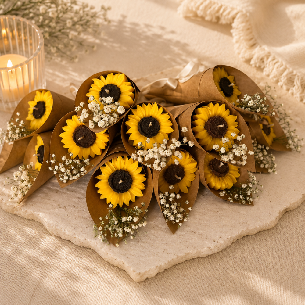 Sunflower Bouquet Candle