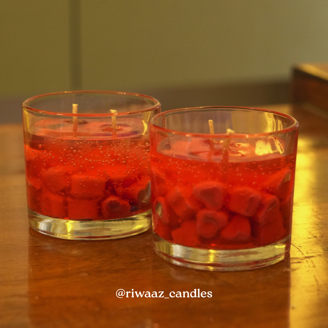 Heartbeat Heart Gel Candle