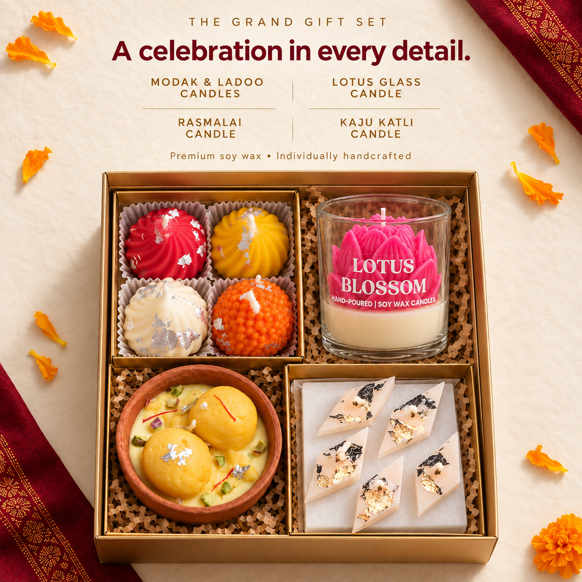 Grand Ganpati Candle Gift Set