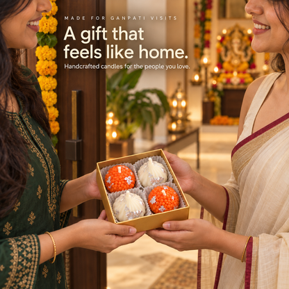 Modak & Ladoo Soy Wax Candle Gift Box