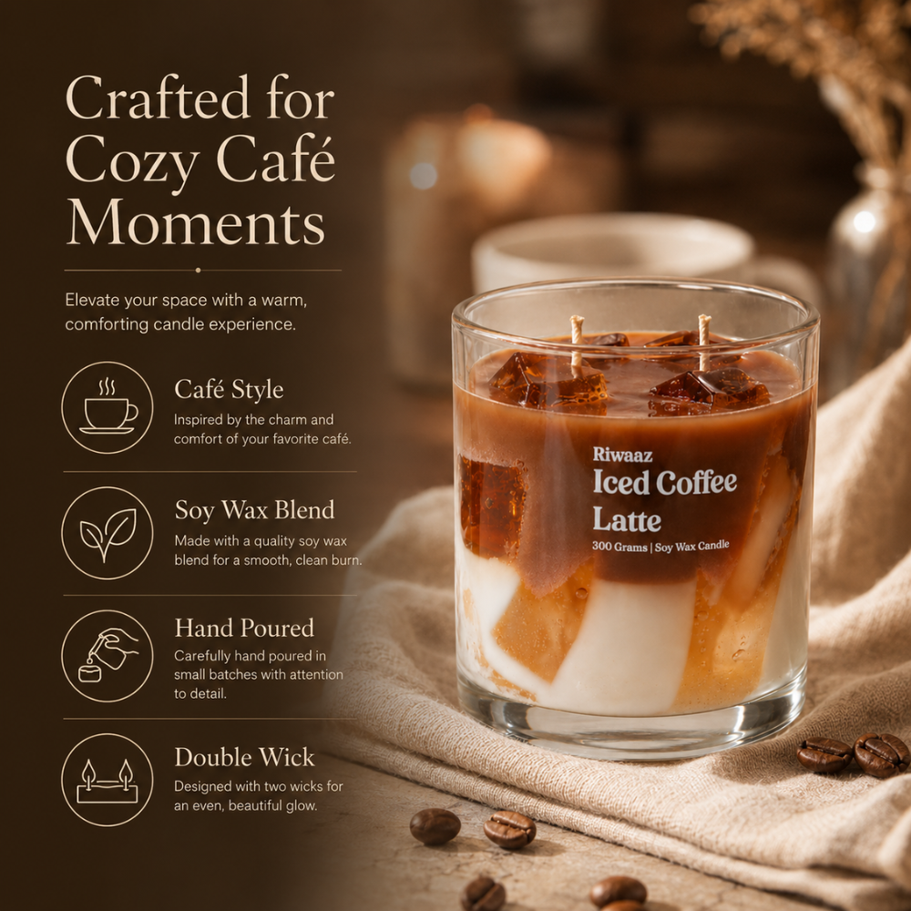 Iced Coffee Latte Candle