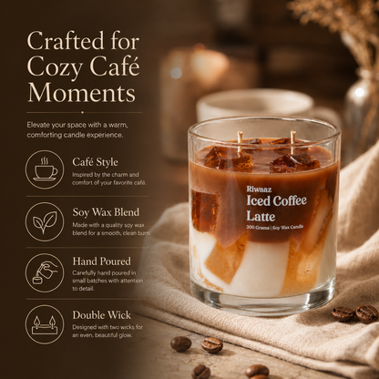 Iced Coffee Latte Candle