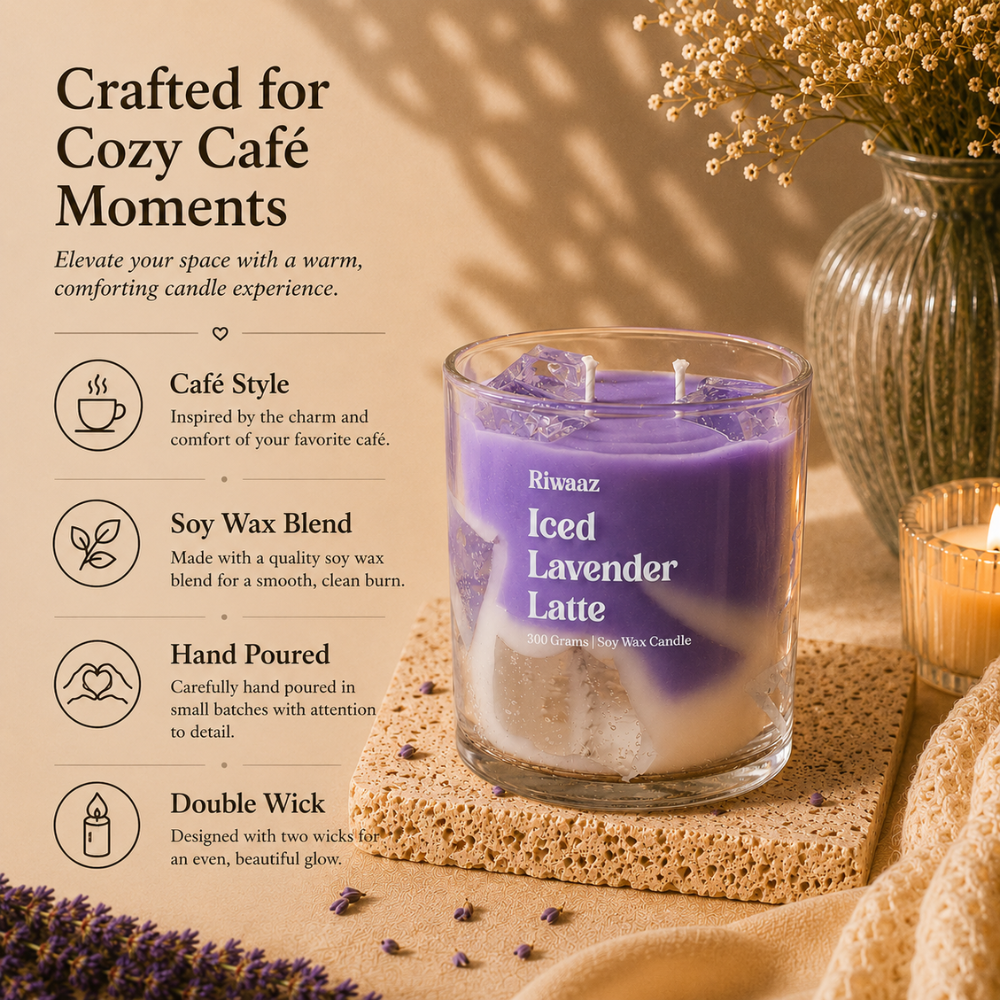 Iced Lavender Latte Candle