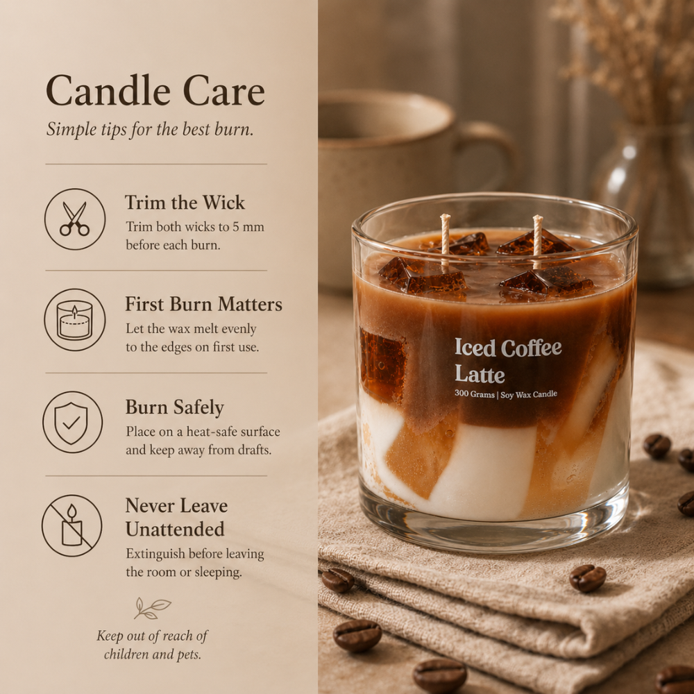Iced Coffee Latte Candle
