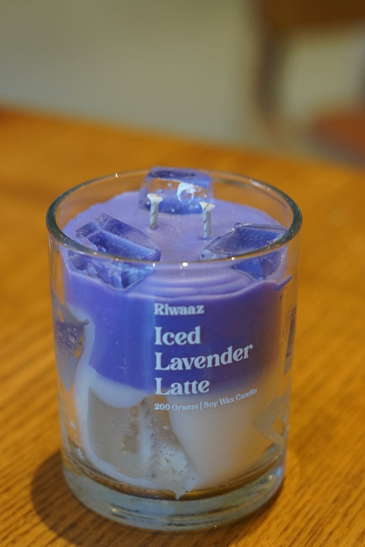 Iced Lavender Latte Candle - 350 gm Premium Soy Wax