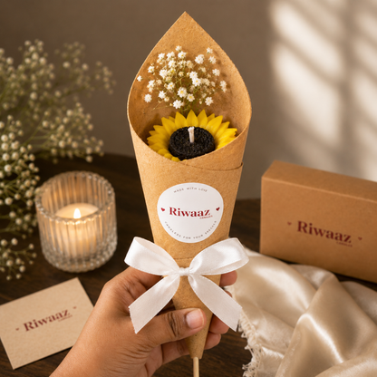 Sunflower Bouquet Candle