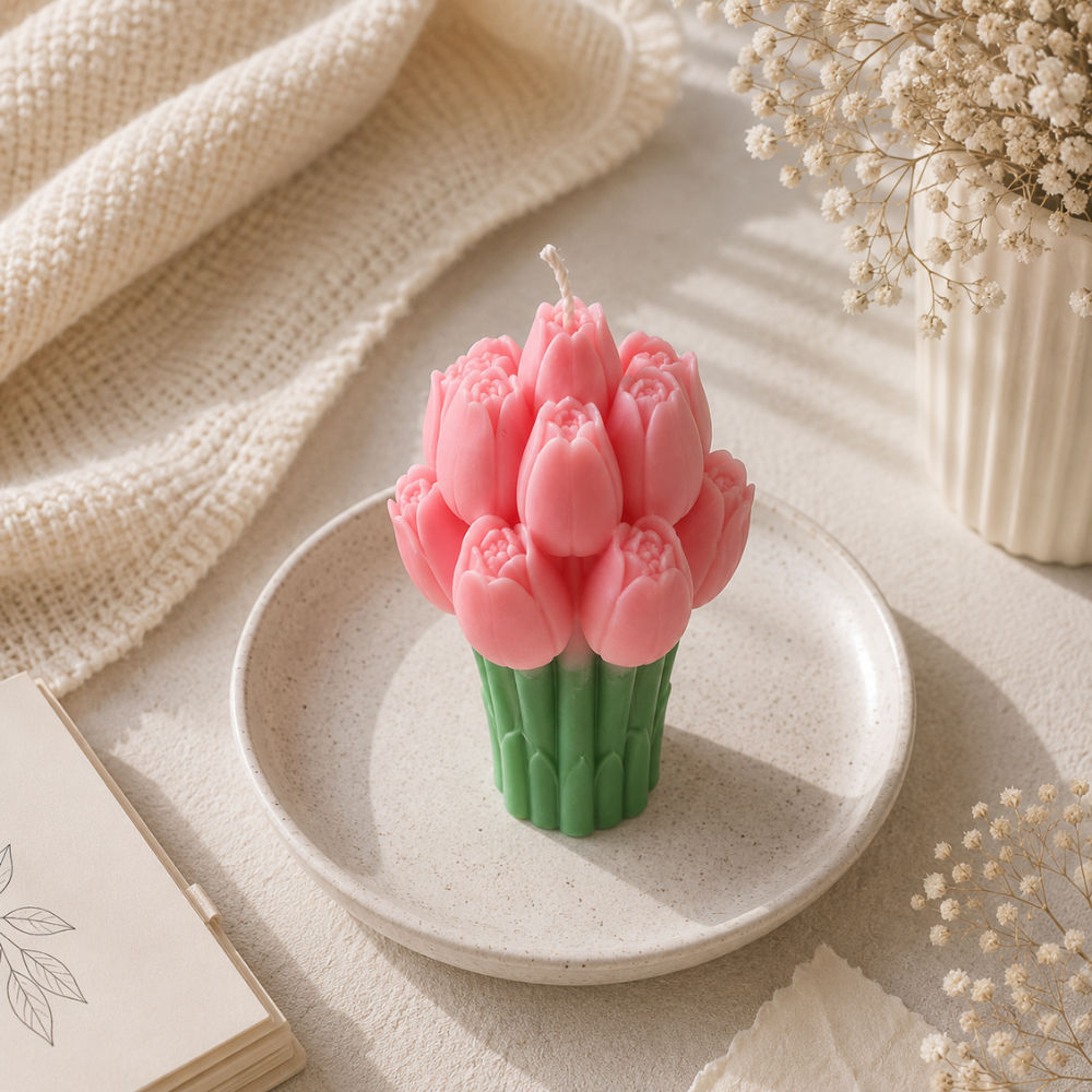 Tulip Bouquet Candle