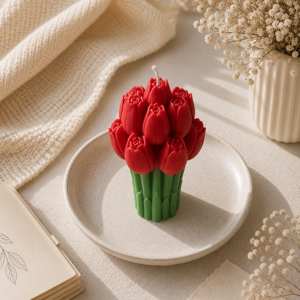 Tulip Bouquet Candle