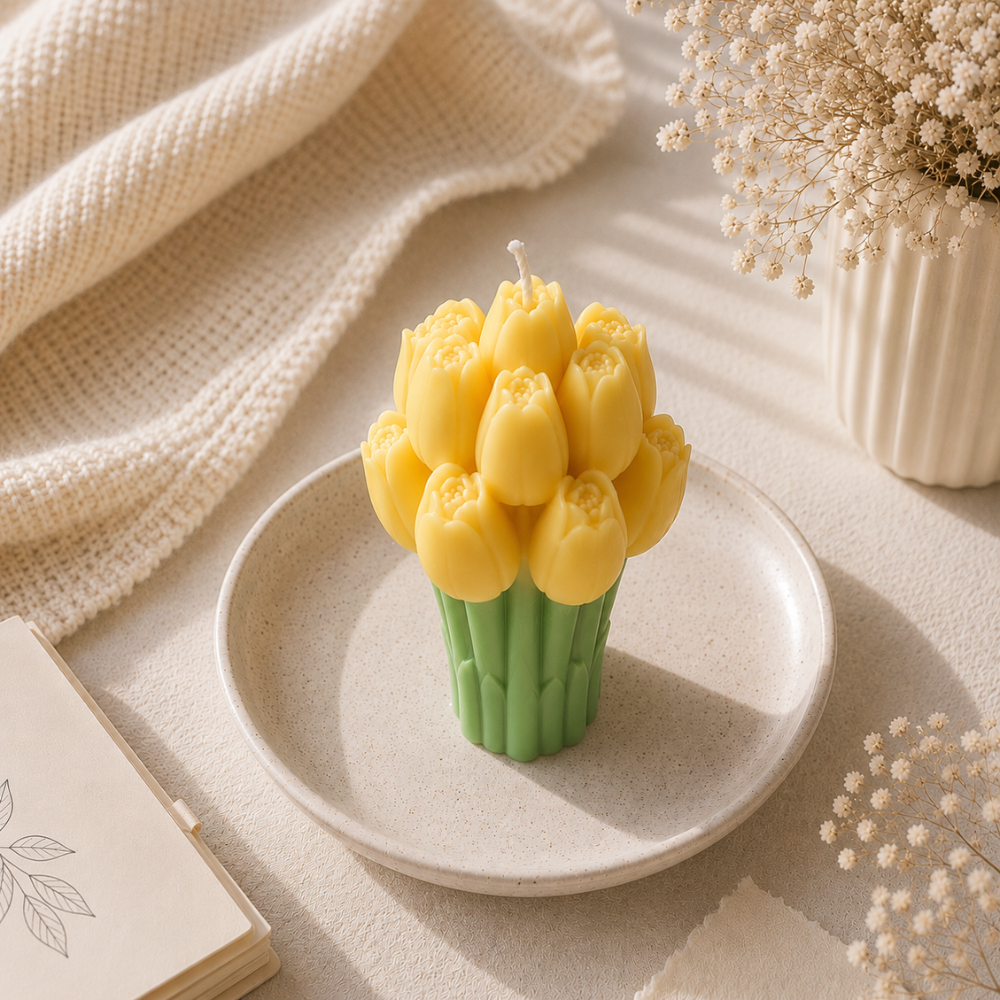 Tulip Bouquet Candle